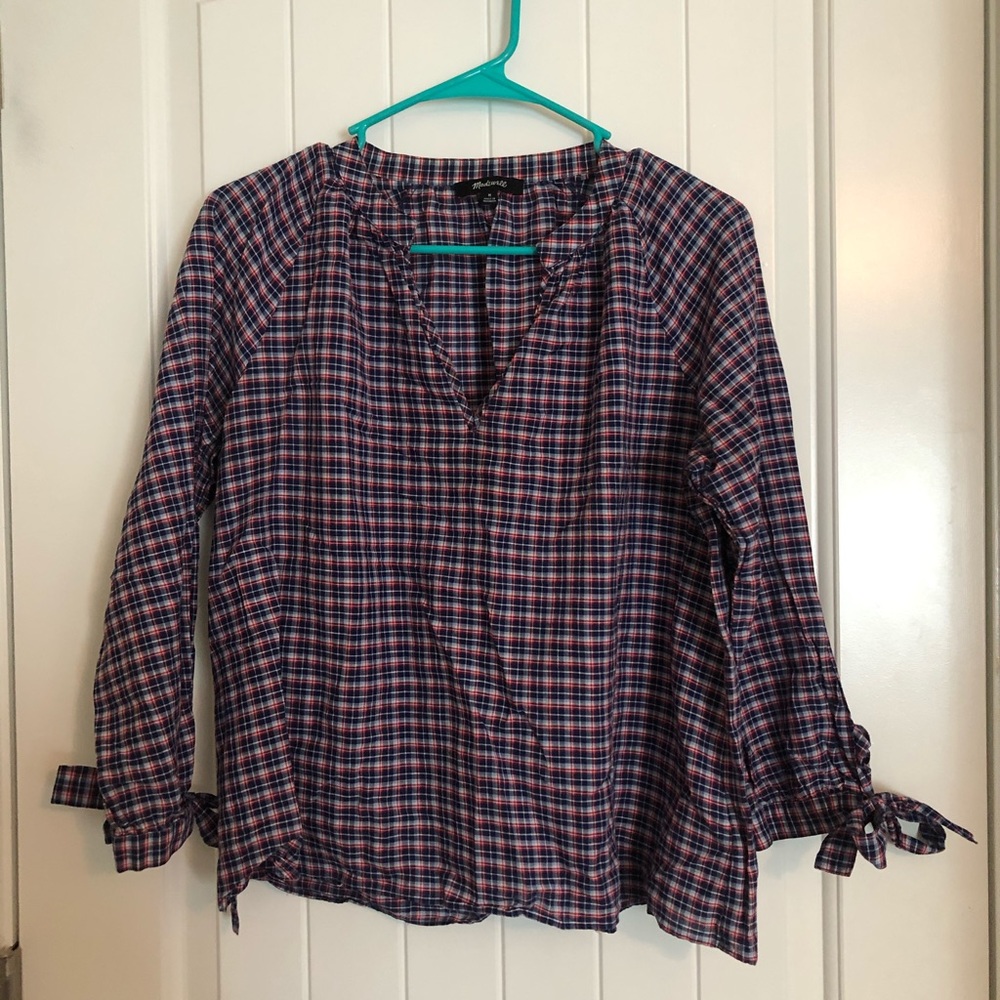 Madewell Tie Sleeve Shirt